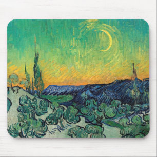 Vincent van Gogh - Moonlit Landscape with Couple Mouse Pad