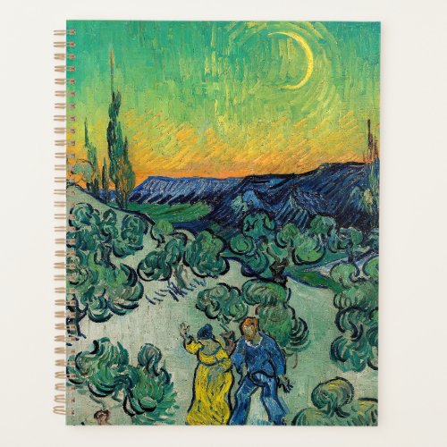 Vincent van Gogh _ Moonlit Landscape with Couple Planner