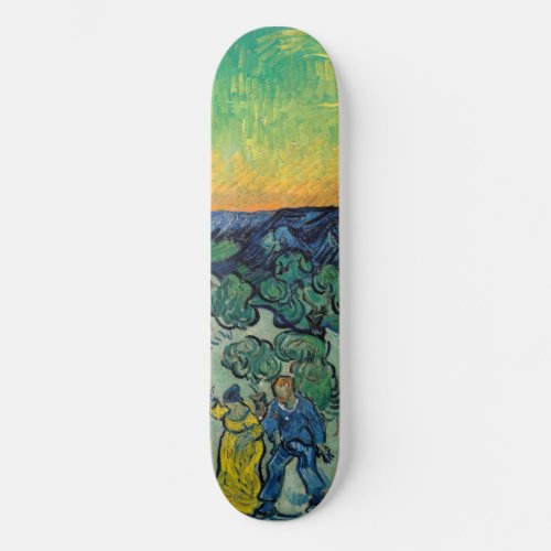 Vincent van Gogh _ Moonlit Landscape with Couple Skateboard