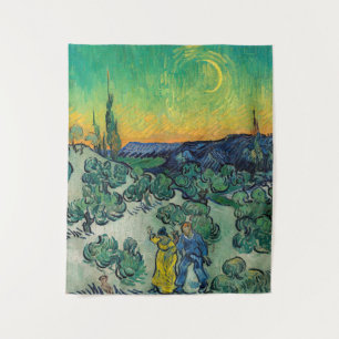 Vincent van Gogh - Moonlit Landscape with Couple Tapestry