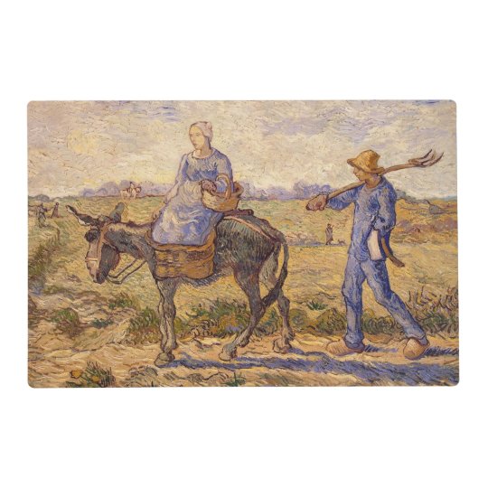 Vincent Van Gogh Morning Going Out To Work Placemat Zazzle Com