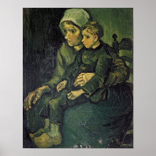 Vincent van Gogh  Mother and Child 1885 Poster