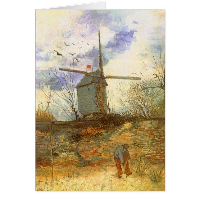 Vincent van Gogh - Moulin de la Galette, Windmill Cards (Front)