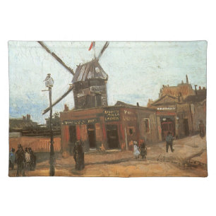 Vincent van Gogh - Moulin de la Galette, Windmill Cloth Placemat