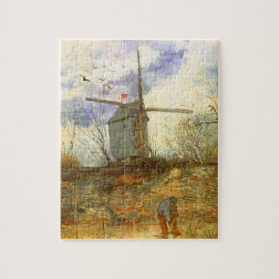 Vincent van Gogh - Moulin de la Galette, Windmill Jigsaw Puzzle