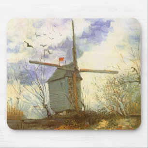 Vincent van Gogh - Moulin de la Galette, Windmill Mouse Pad