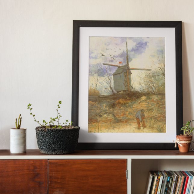 Vincent van Gogh - Moulin de la Galette, Windmill Poster (Creator Uploaded)
