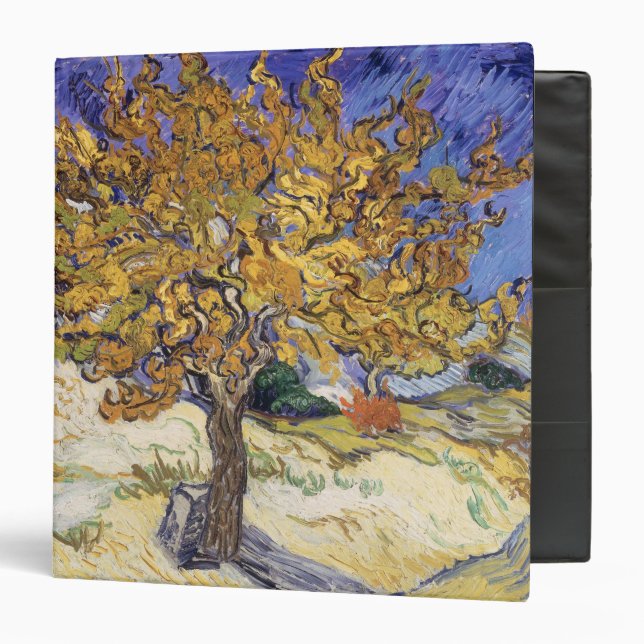 Vincent van Gogh | Mulberry Tree, 1889 3 Ring Binder (Front/Inside)