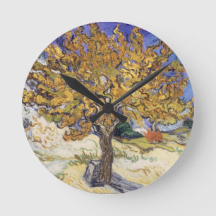 Vincent van Gogh Mulberry Tree, 1889 Round Clock