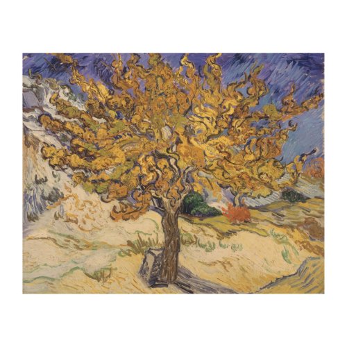 Vincent van Gogh  Mulberry Tree 1889 Wood Wall Art