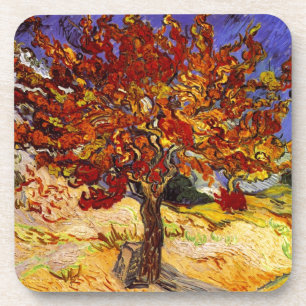 Vincent Van Gogh Mulberry Tree Fine Art Painting Drink Coaster