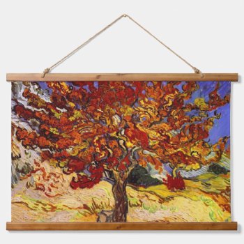 Vincent Van Gogh Mulberry Tree Fine Art Painting Hanging Tapestry by artfoxx at Zazzle
