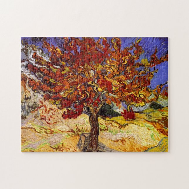 Vincent Van Gogh Mulberry Tree Fine Art Painting Jigsaw Puzzle (Horizontal)