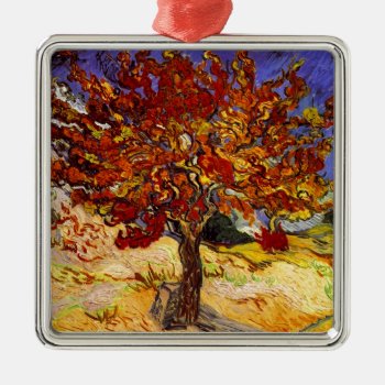 Vincent Van Gogh Mulberry Tree Fine Art Painting Metal Ornament by artfoxx at Zazzle