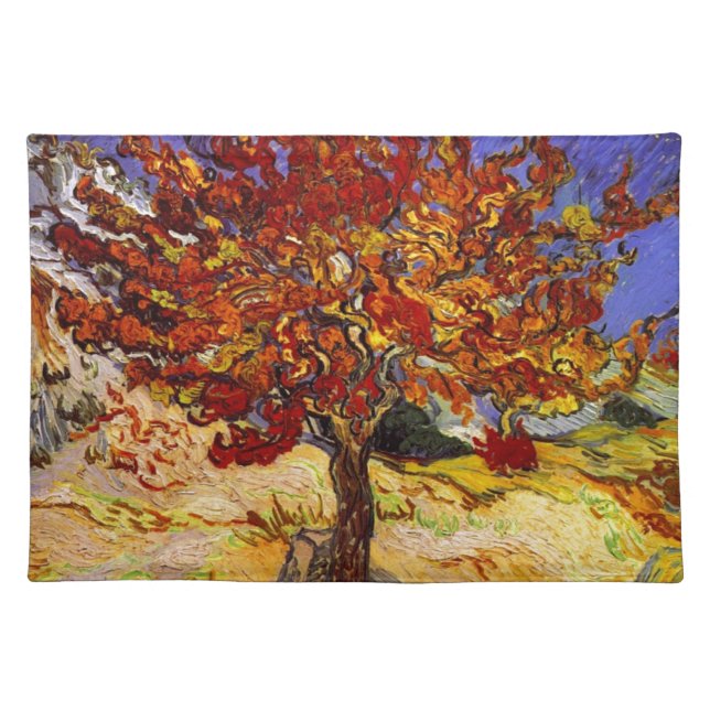 Vincent Van Gogh Mulberry Tree Fine Art Painting Placemat (Front)