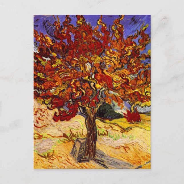 Vincent Van Gogh Mulberry Tree Fine Art Painting Postcard (Front)