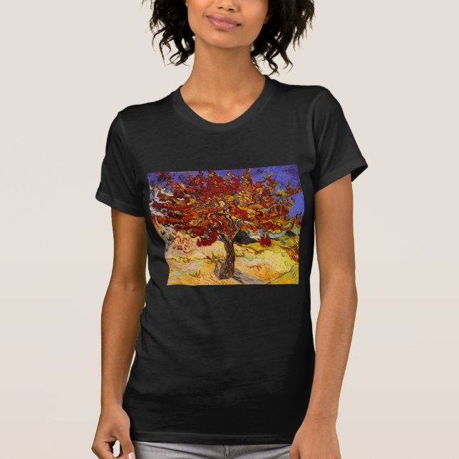 Vincent Van Gogh Mulberry Tree Fine Art Painting T-Shirt (Front)