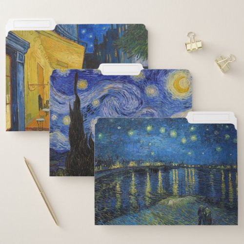 Vincent Van Gogh _ Night Masterpieces Selection File Folder