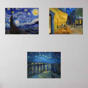 Vincent Van Gogh - Night Masterpieces Selection Wall Art Sets