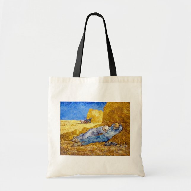 Vincent Van Gogh - Noon Rest From Work - Fine Art Tote Bag (Front)