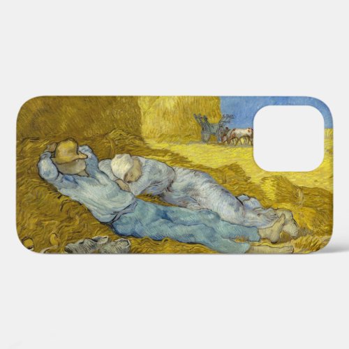 Vincent Van Gogh _ Noon Rest from work  Siesta iPhone 12 Case