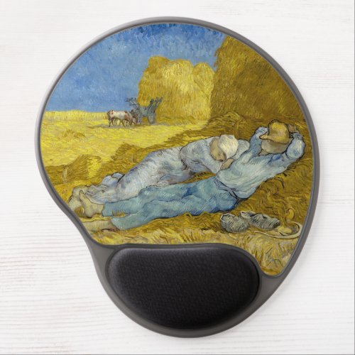 Vincent Van Gogh _ Noon Rest from work  Siesta Gel Mouse Pad