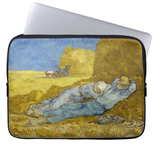 Vincent Van Gogh _ Noon Rest from work  Siesta Laptop Sleeve