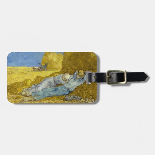 Vincent Van Gogh _ Noon Rest from work  Siesta Luggage Tag