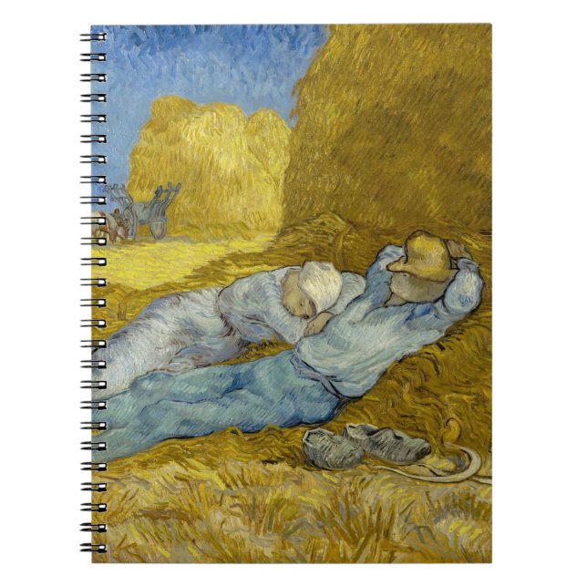 Vincent Van Gogh - Noon, Rest from work / Siesta Notebook (Front)