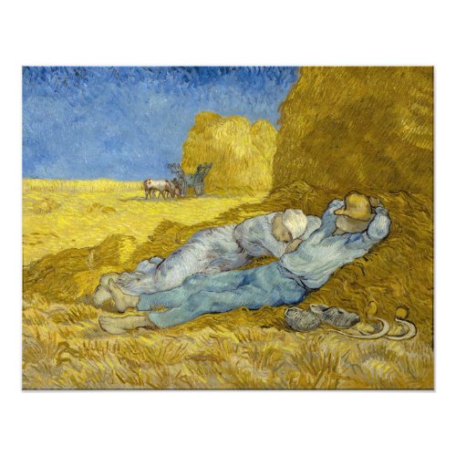 Vincent Van Gogh _ Noon Rest from work  Siesta Photo Print