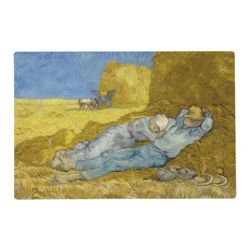 Vincent Van Gogh _ Noon Rest from work  Siesta Placemat