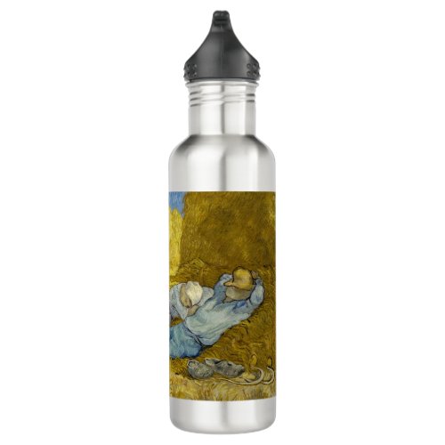 Vincent Van Gogh _ Noon Rest from work  Siesta Stainless Steel Water Bottle