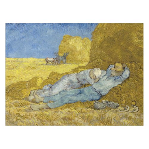 Vincent Van Gogh _ Noon Rest from work  Siesta Tablecloth