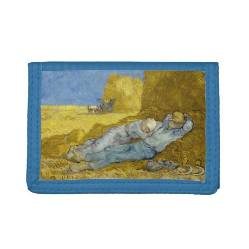 Vincent Van Gogh _ Noon Rest from work  Siesta Trifold Wallet