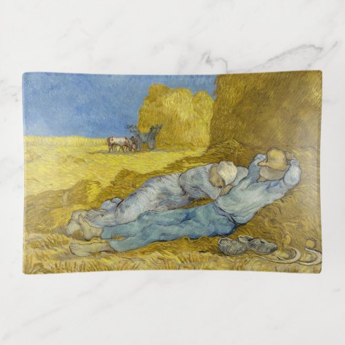 Vincent Van Gogh _ Noon Rest from work  Siesta Trinket Tray