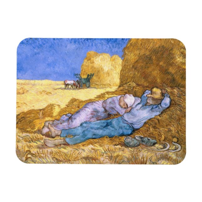 Vincent van Gogh | Noon, The Siesta, after Millet Magnet (Horizontal)