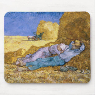 Vincent van Gogh Noon, The Siesta, after Millet Mouse Pad