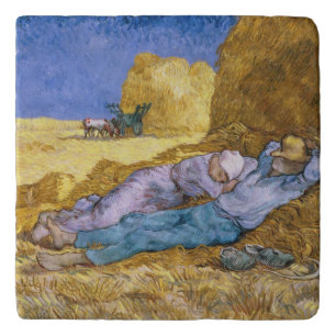 Vincent van Gogh   Noon, The Siesta, after Millet Trivet