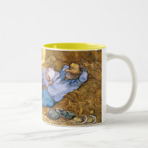 Vincent van Gogh Noon, The Siesta, after Millet Two-Tone Coffee Mug