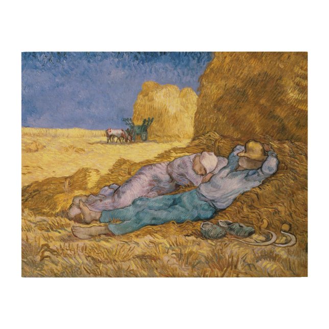Vincent van Gogh | Noon, The Siesta, after Millet Wood Wall Decor (Front)
