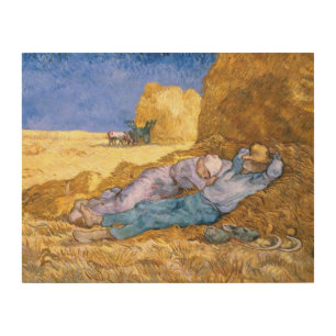 Vincent van Gogh Noon, The Siesta, after Millet Wood Wall Decor