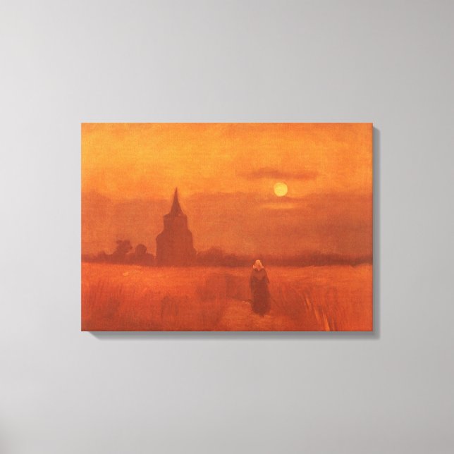 Vincent van Gogh - Old Tower in the Fields Canvas Print (Front)