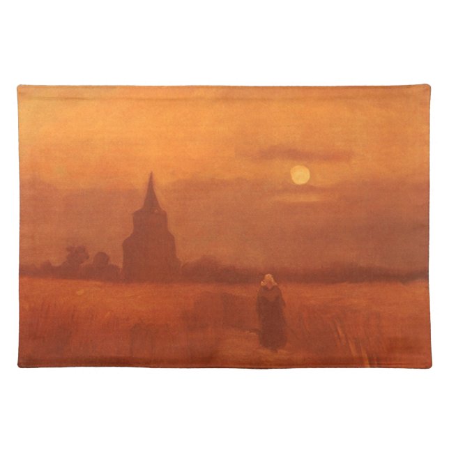 Vincent van Gogh - Old Tower in the Fields Cloth Placemat (Front)