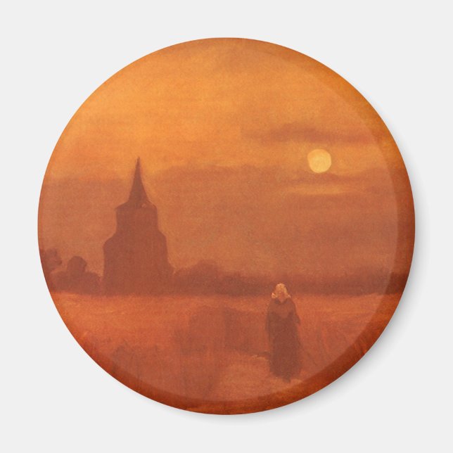 Vincent van Gogh - Old Tower in the Fields Magnet (Front)