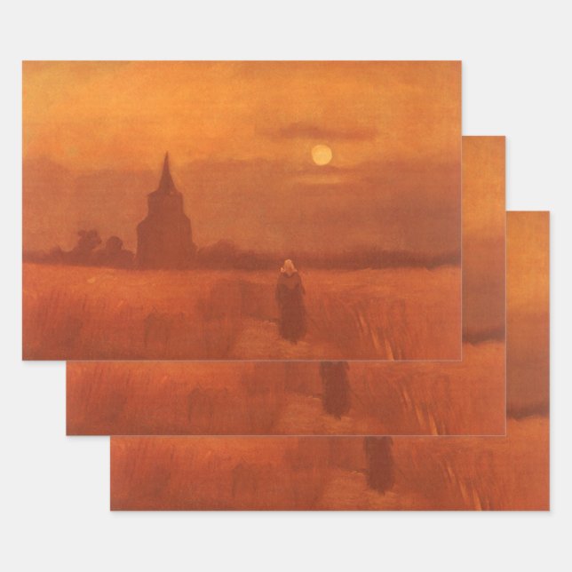 Vincent van Gogh - Old Tower in the Fields Wrapping Paper Sheets (Set)
