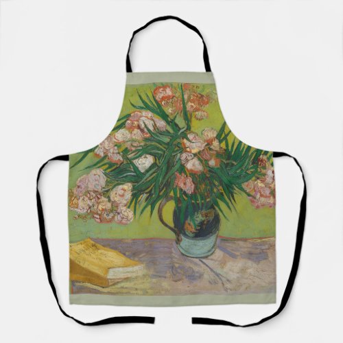 vincent van gogh oleander flower painting apron