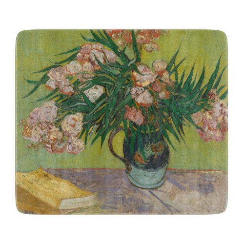 vincent van gogh oleander flower painting cutting board