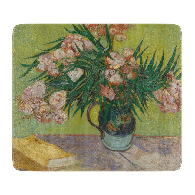Vincent Van Gogh Oleander flower painting Cutting Board (Front)