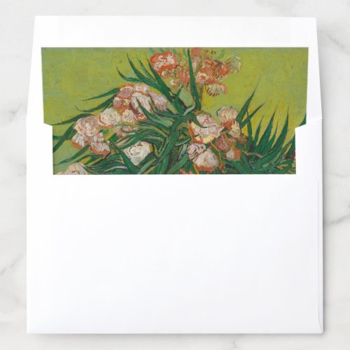vincent van gogh oleander flower painting envelope liner