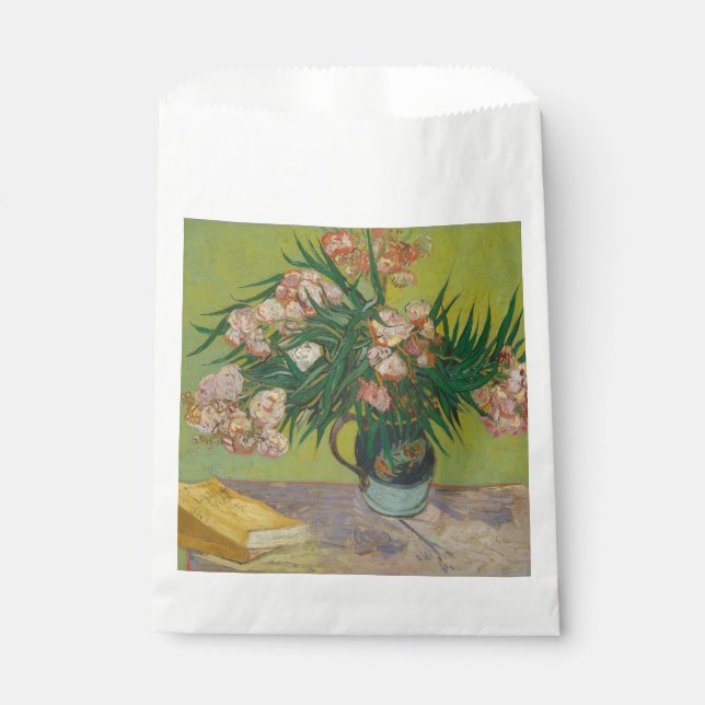 Vincent Van Gogh Oleander flower painting Favor Bag (Front)